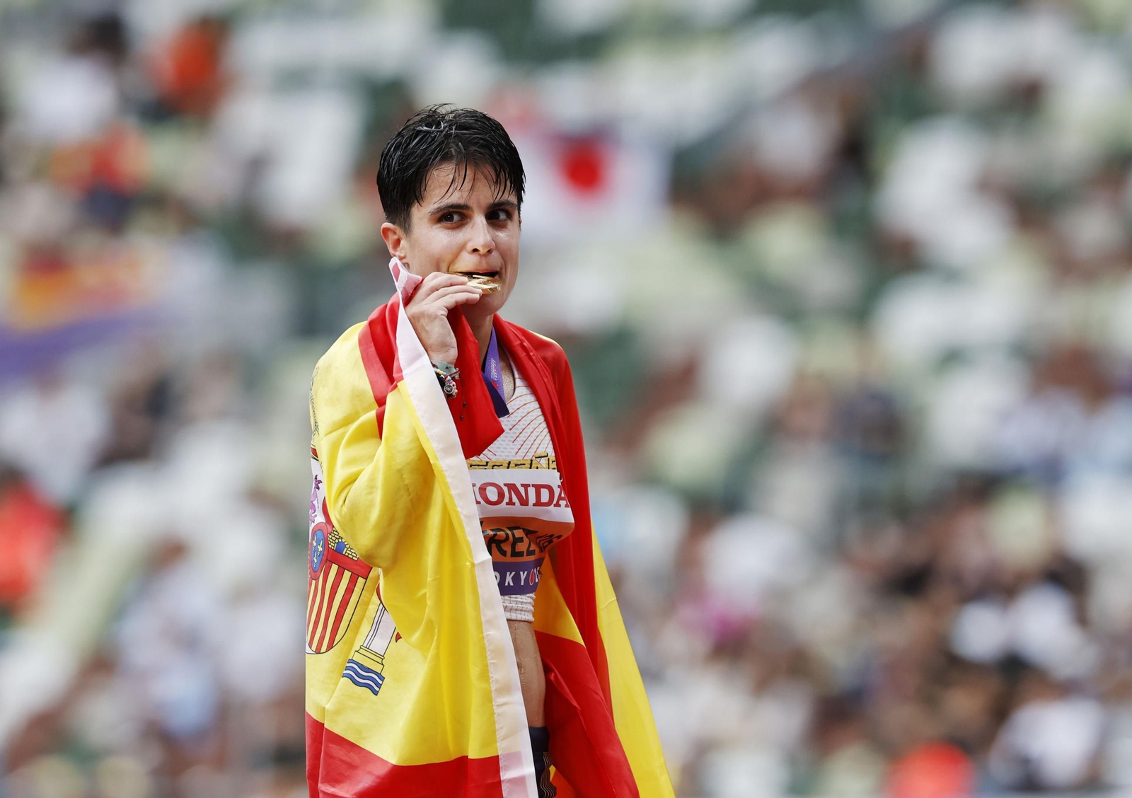 Las mejores fotos del nuevo oro mundial de María Pérez