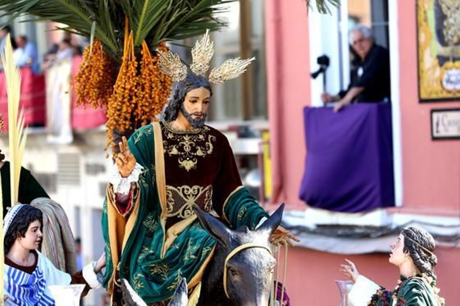 Nuestro Padre Jesús a su entrada en Jerusalén  Foto: Marilu Báez / L. M. Gómez Pozo