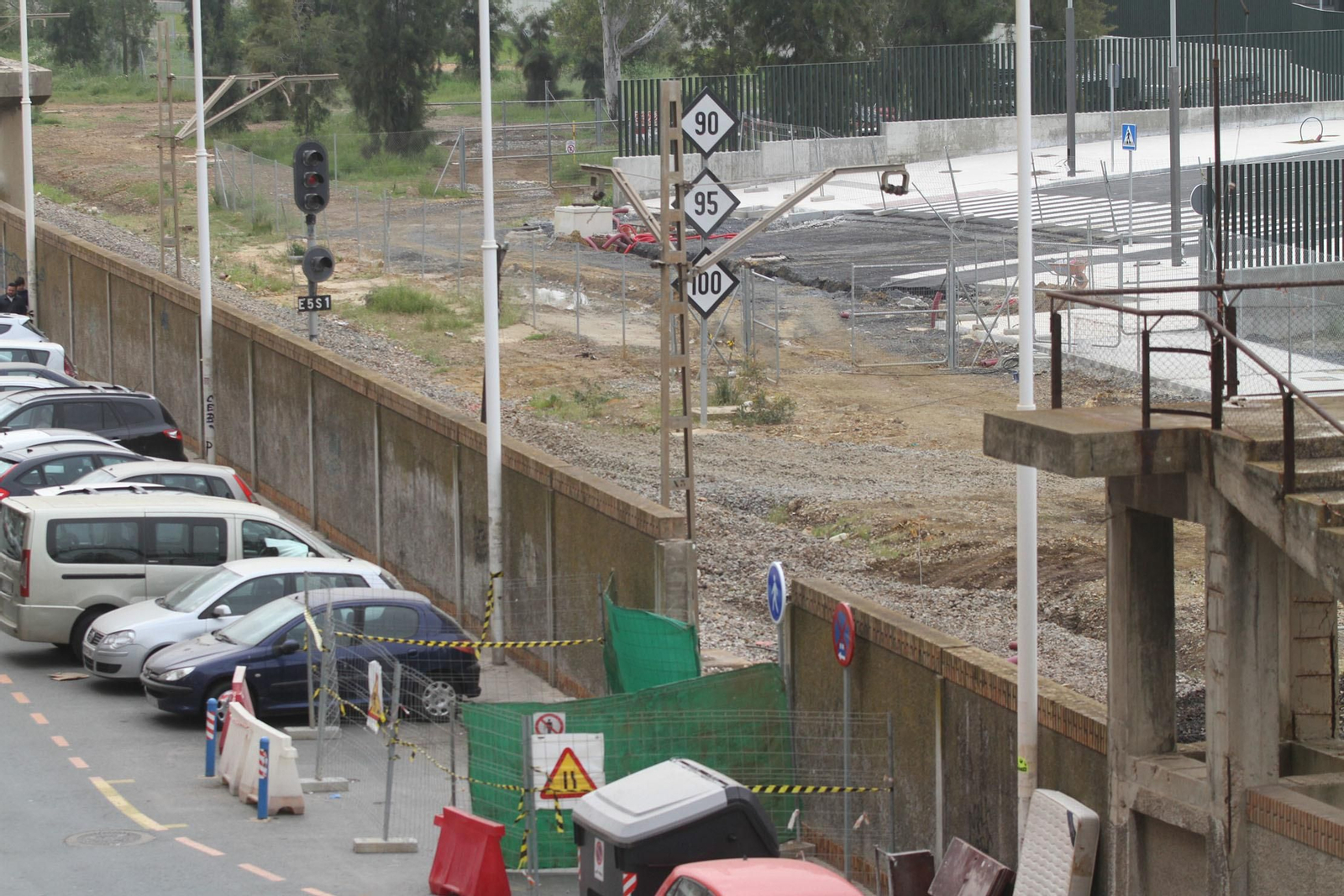 Los últimos preparativos de la estación de tren, en imágenes