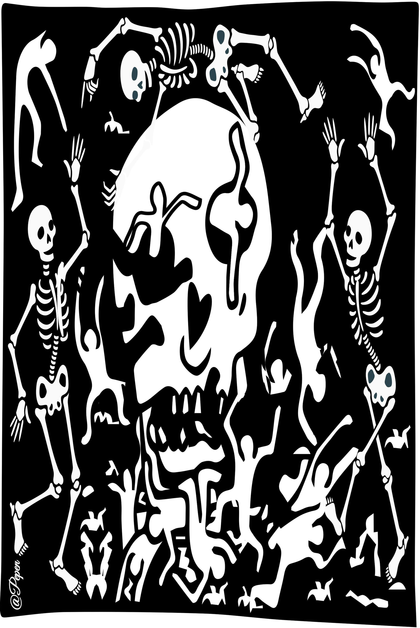 Homenaje a Keith Haring de Pepe Benítez.