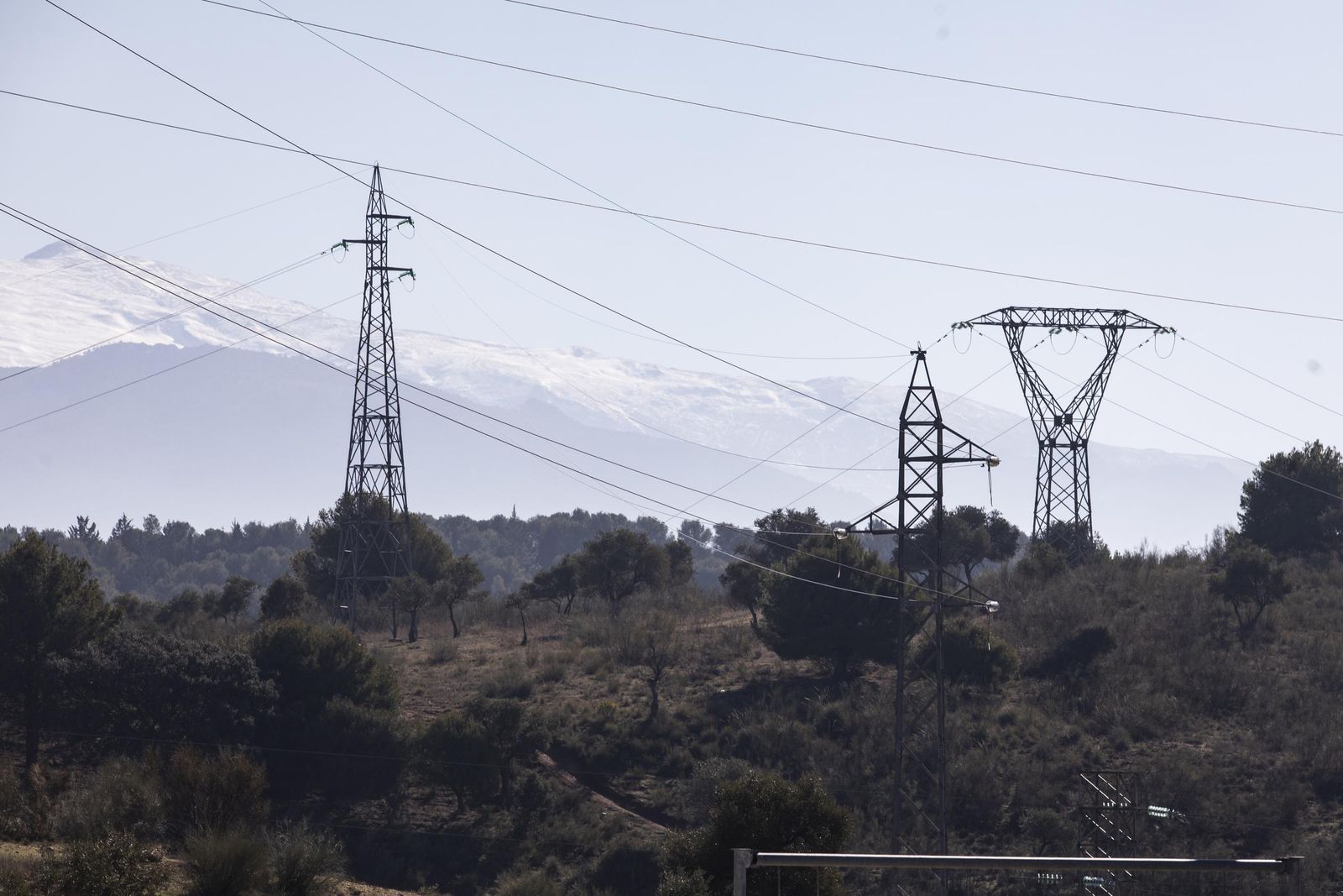 Líneas de alta tensión en Granada