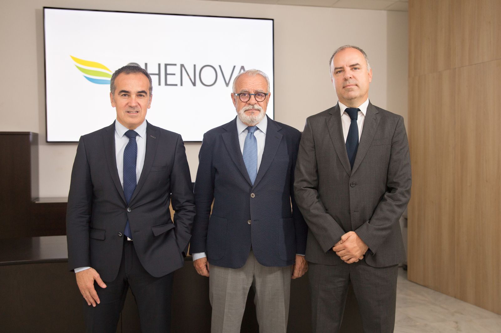 Raúl Arévalo, Carlos Alejo y Francisco Cuervas, director de Operaciones, presidente y CEO, respectivamente