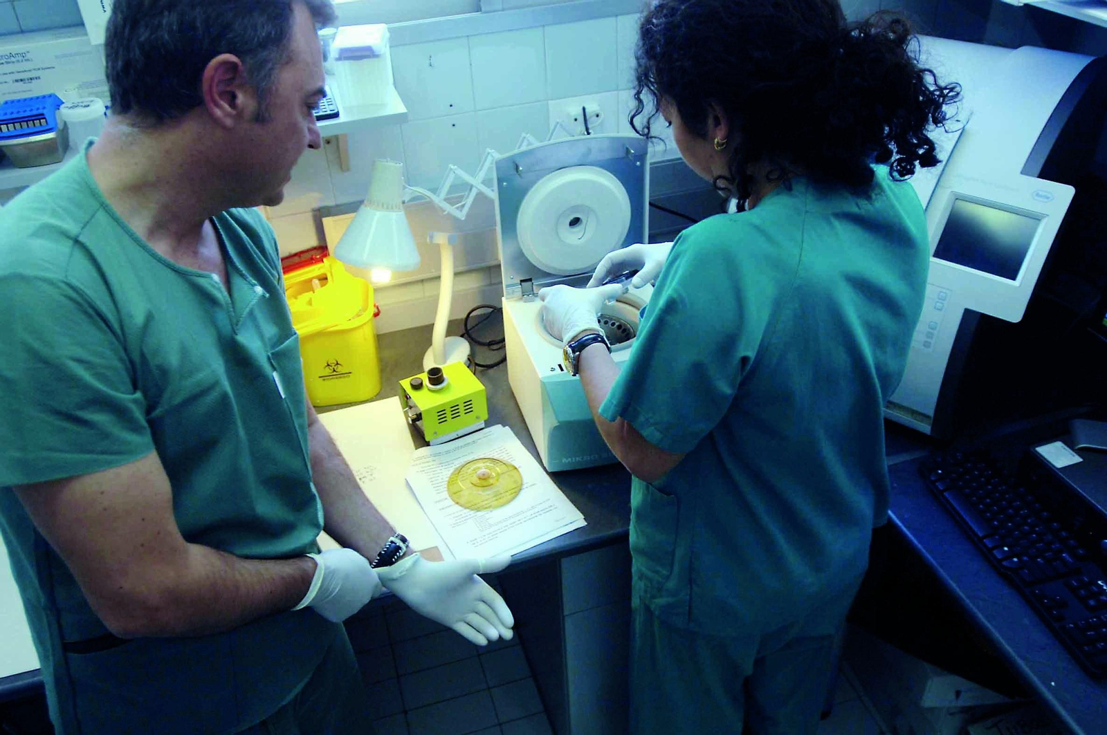 Laboratorio en el Virgen de las Nieves, donde tiene una de sus sedes Fibao. Laboratorio en el Virgen de las Nieves, donde tiene una de sus sedes Fibao.
