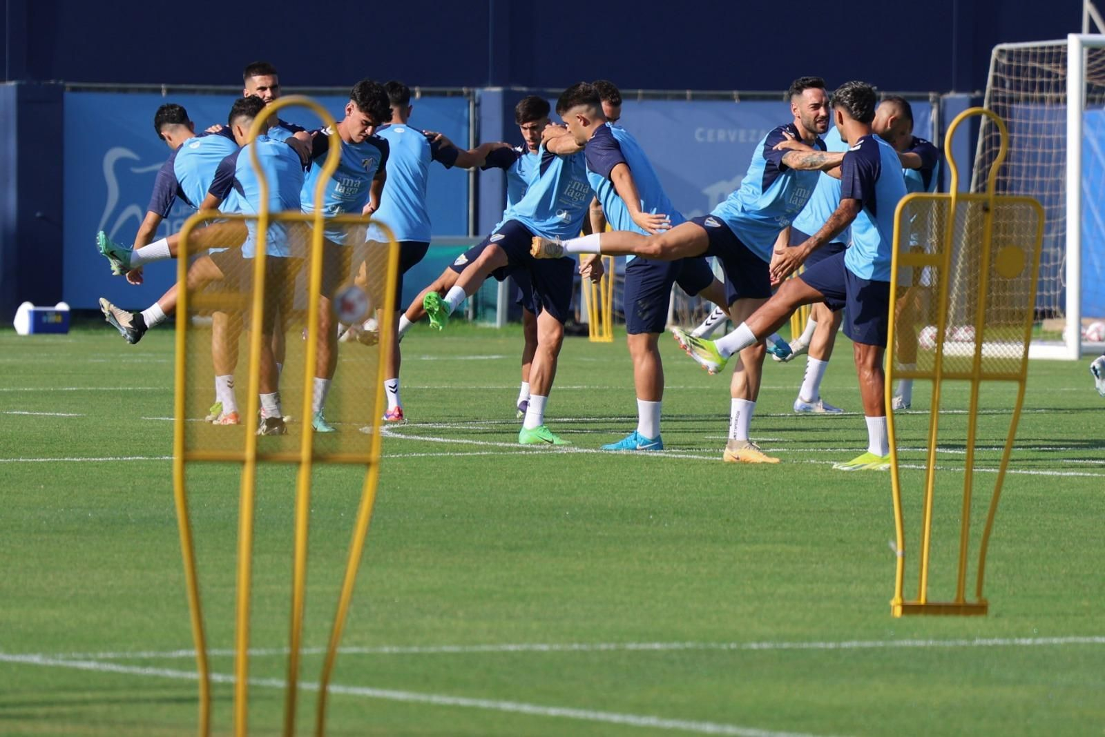 Haitam, como una moto en la última sesión del Málaga CF