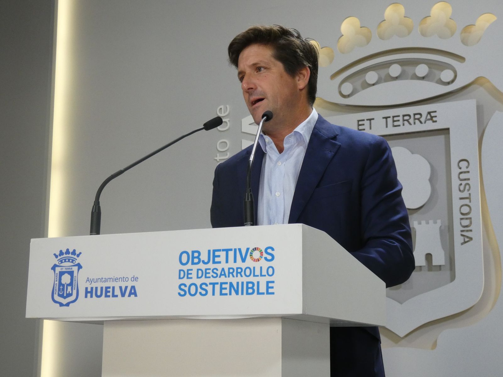 Guillermo García de Longoria, portavoz de Ciudadanos en el Ayuntamiento de Huelva.