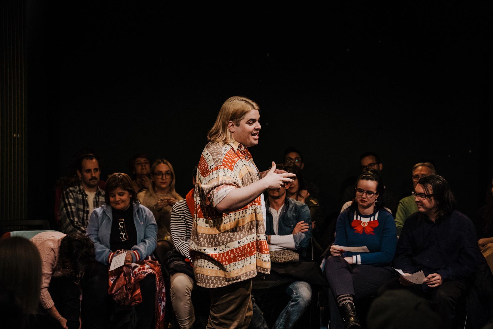 Brays Efe, en una función de la obra en el Teatro Lara.