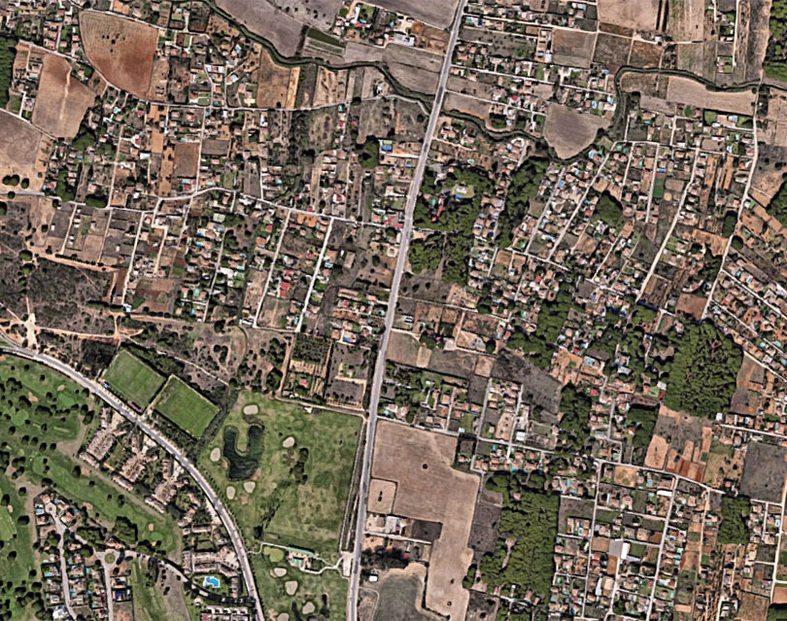 La zona de Pago Melilla, en el municipio de Chiclana.