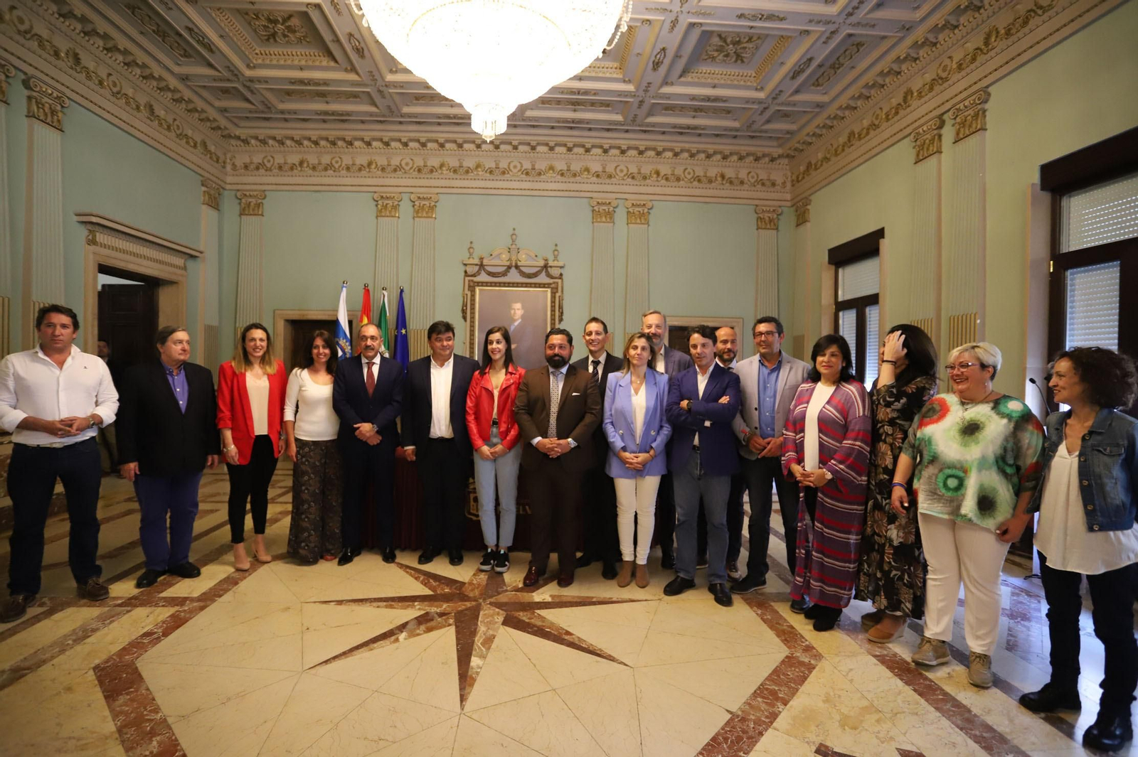 Imágenes de la firma del convenio del mundial de bádminton en el Ayuntamiento con Carolina Marín