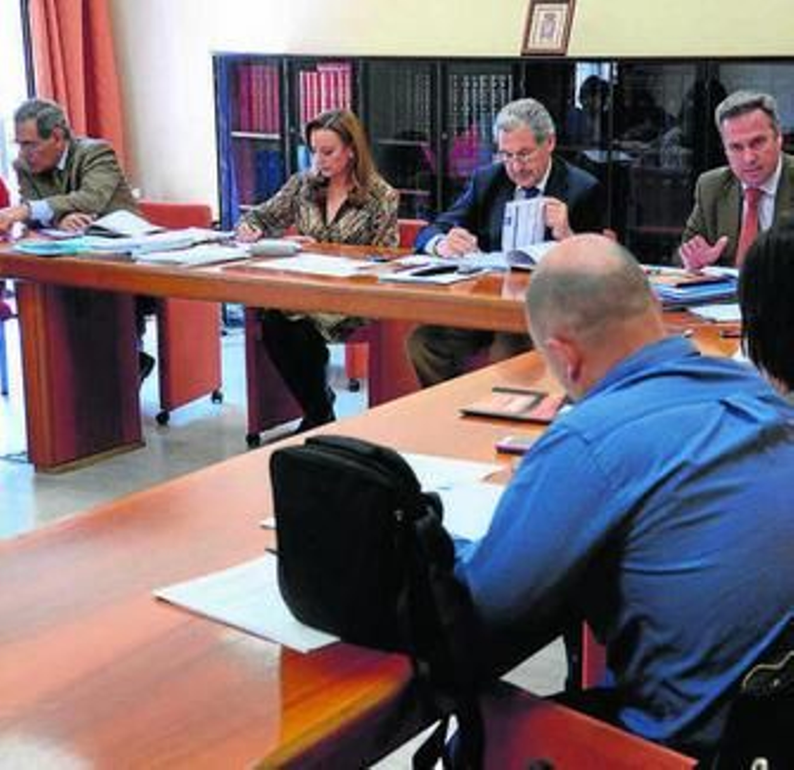 Un momento del consejo de administración de Jereyssa, celebrado ayer.