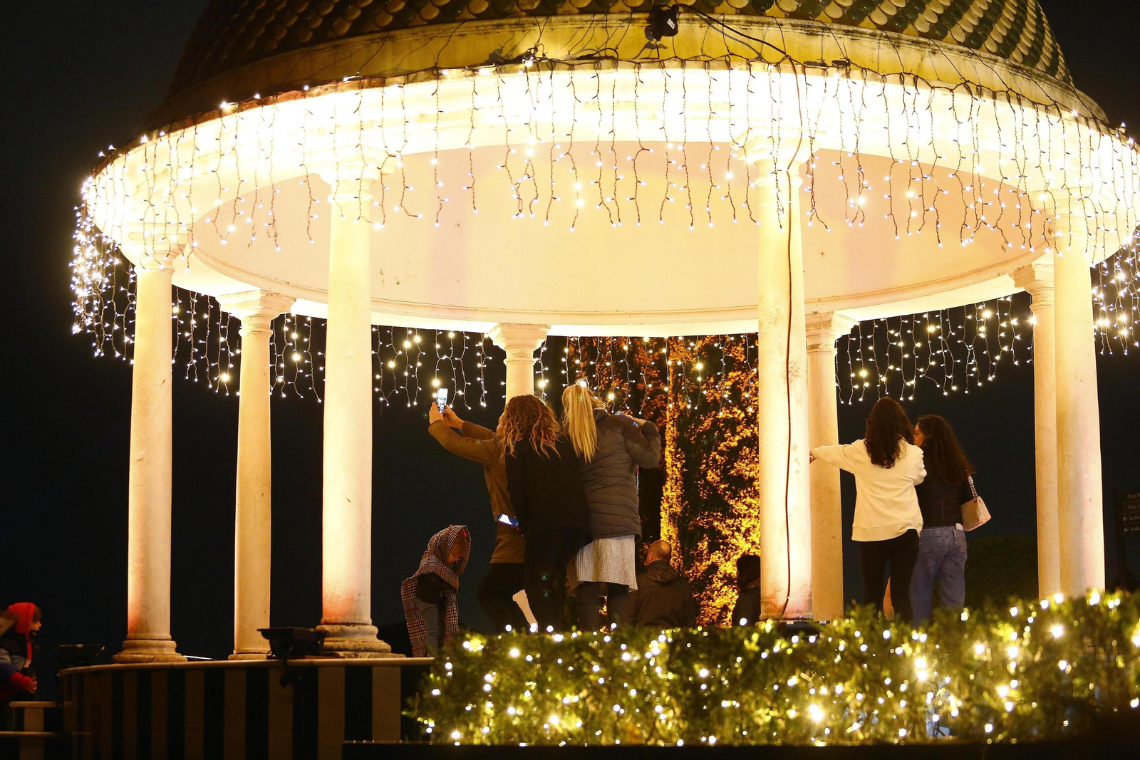 Las luces del Jardín Botánico de Málaga, en fotos