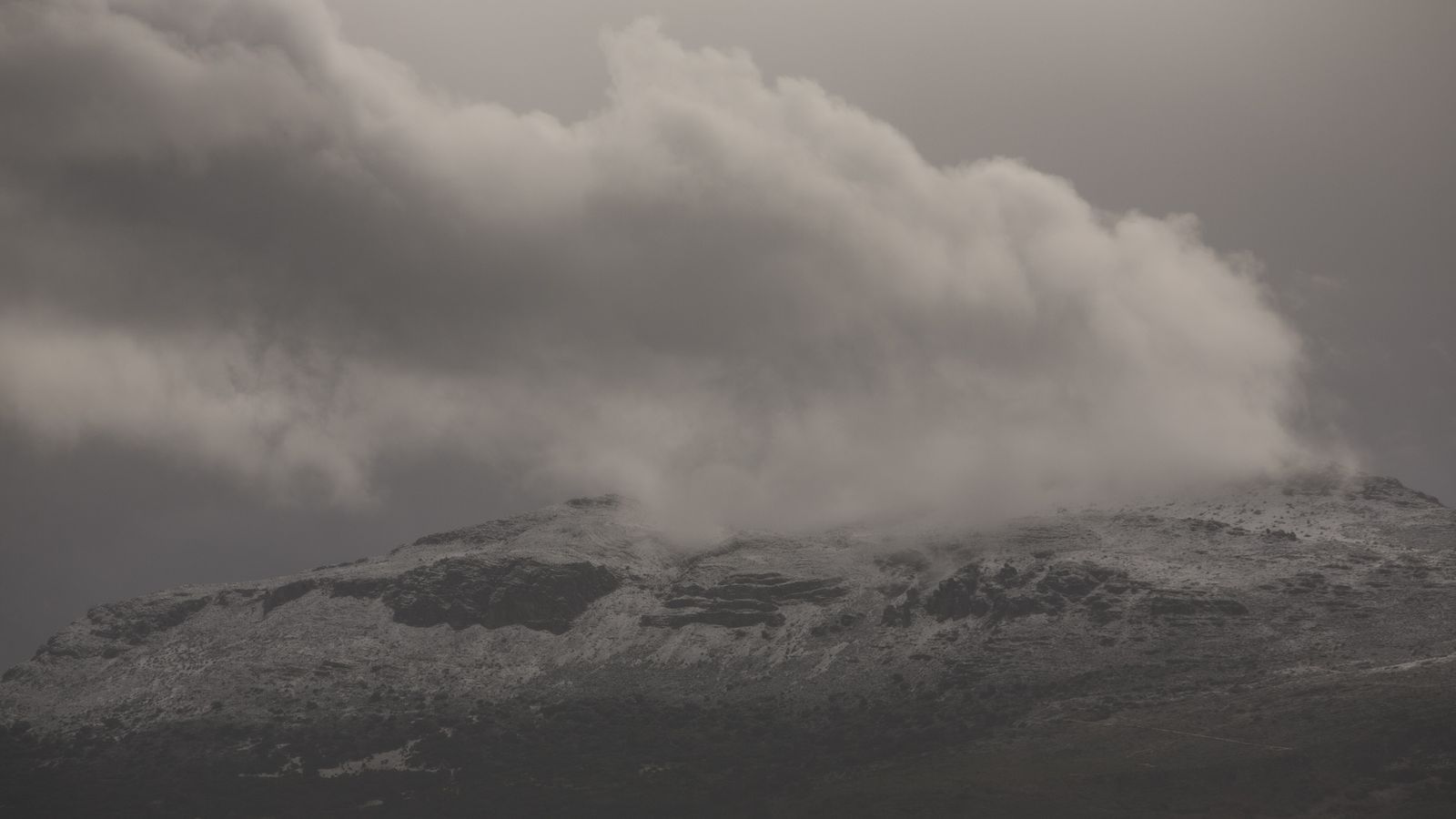 Nieve en las cumbres de Ronda