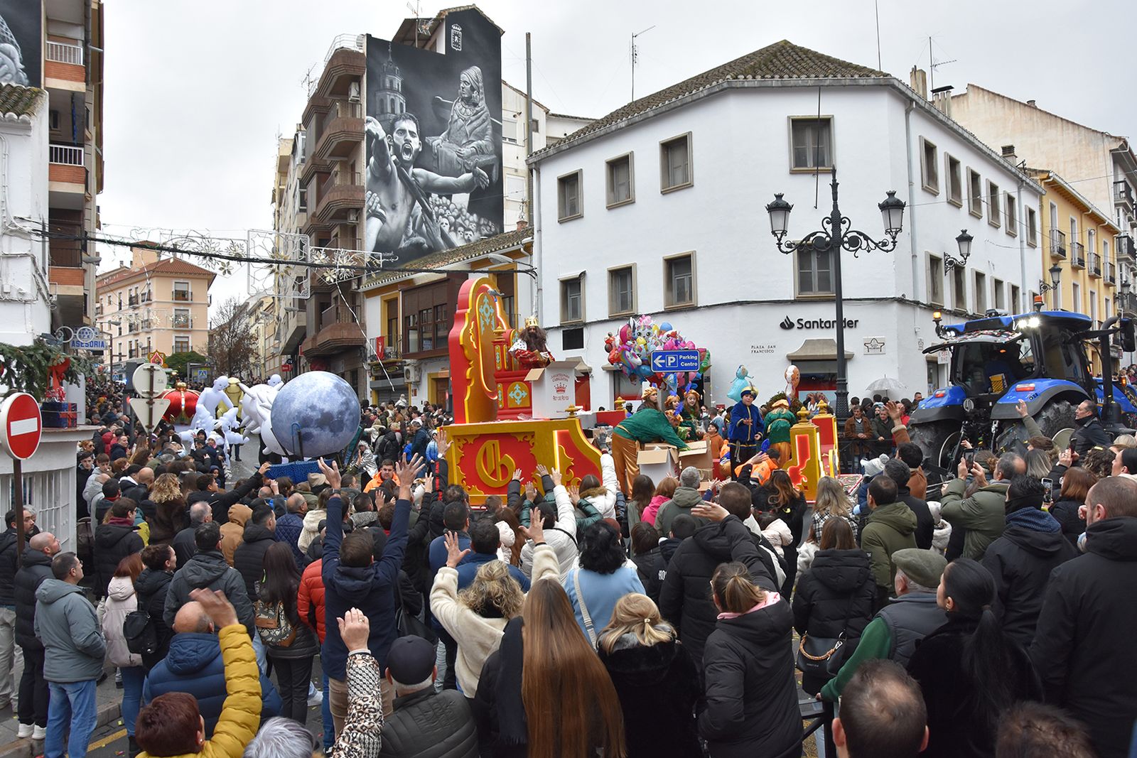 La cabalgata de Baza, que salió ayer.