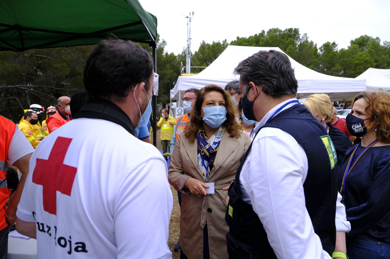 Fotogalería simulacro incendio forestal. Parque periurbano de Castala. Berja (Almería)
