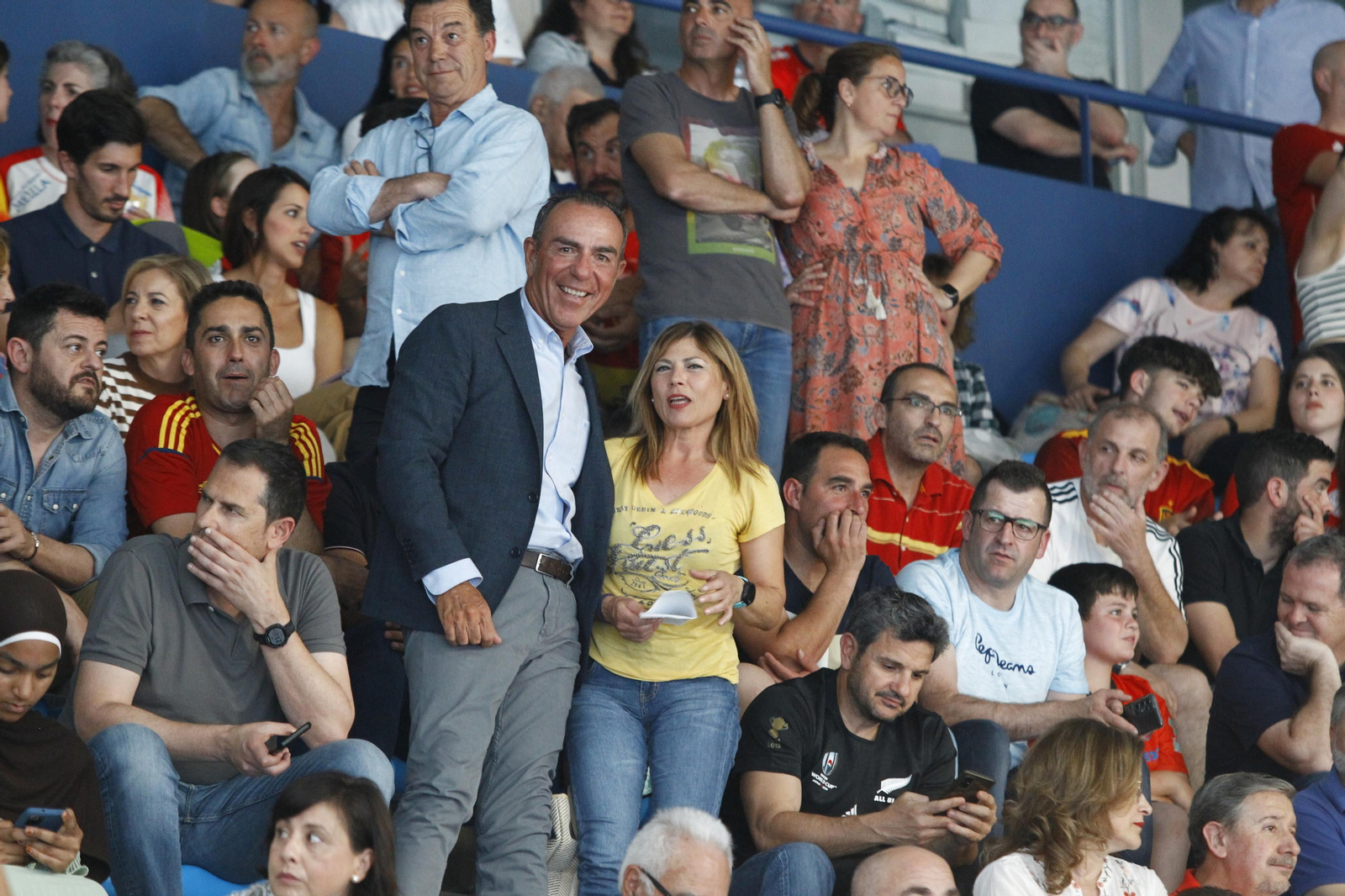 Imágenes del España-Dinamarca de la EHF Euro Cup de balonmano, en Almería