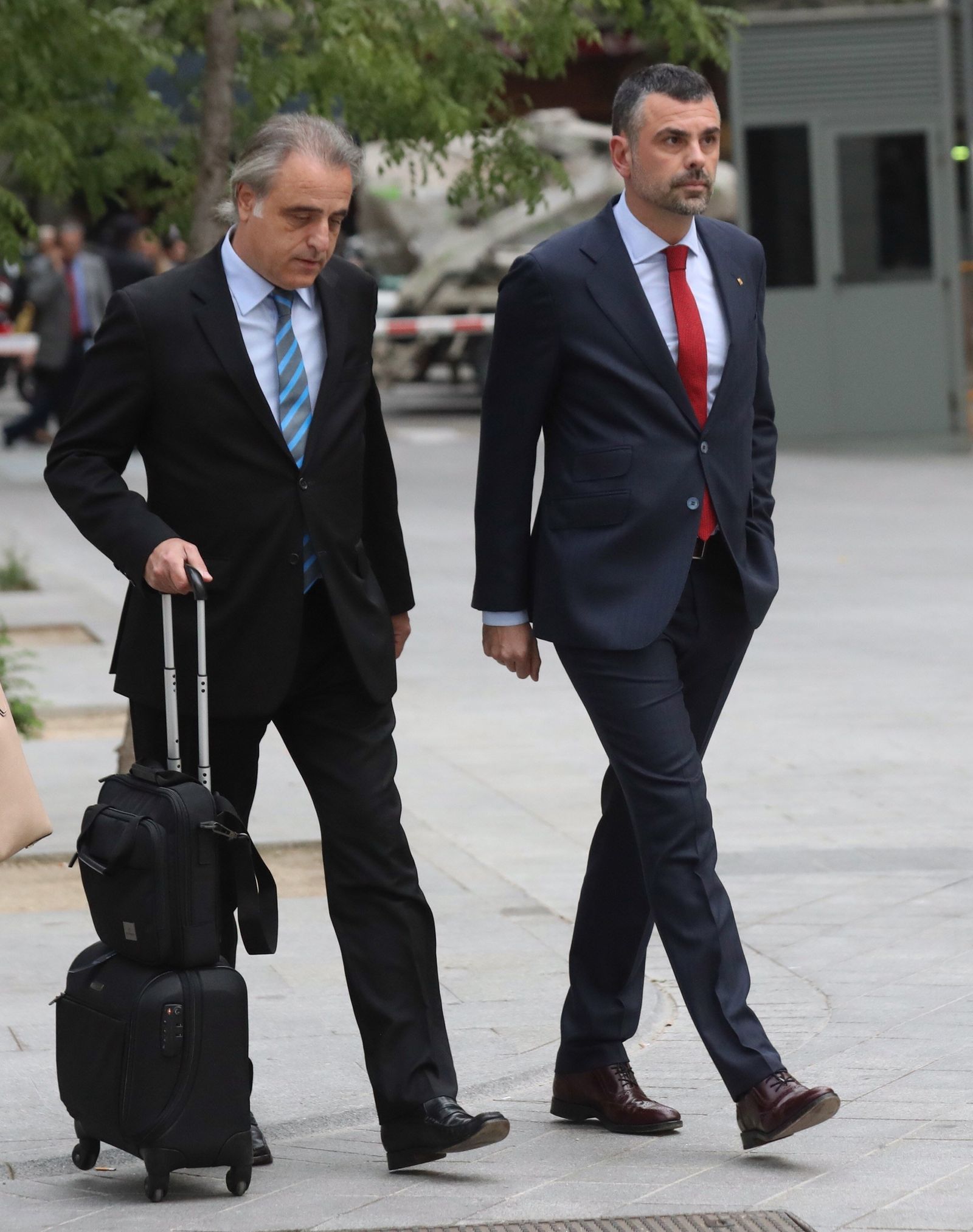 Llegada a la Audiencia Nacional de los miembros del cesado 'Govern' y de la Mesa del 'Parlament'