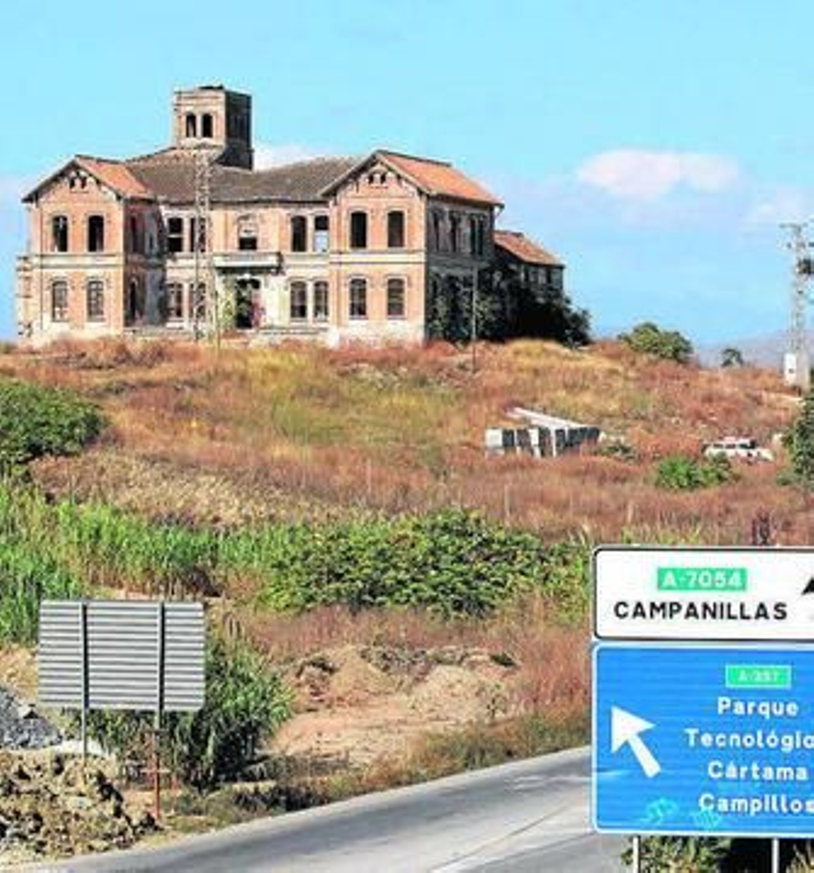 Vista del cortijo Jurado, origen de los conflictos.