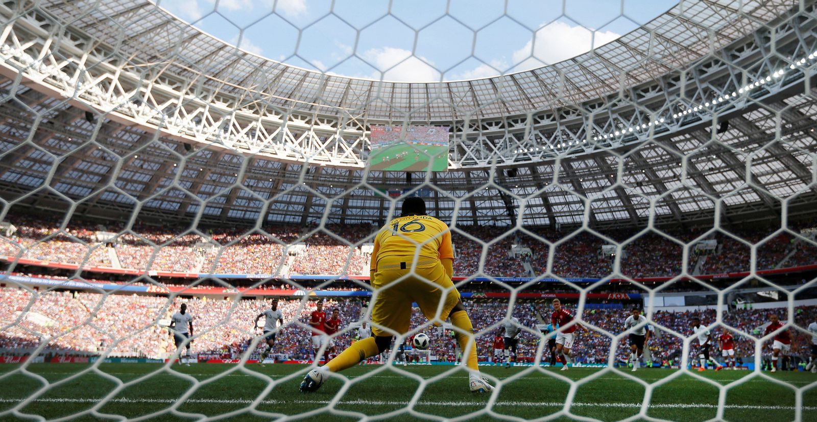 Las imágenes del Dinamarca-Francia