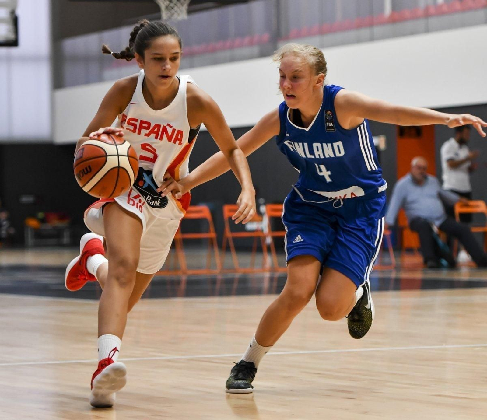 María Baldomero, con España sub 14.