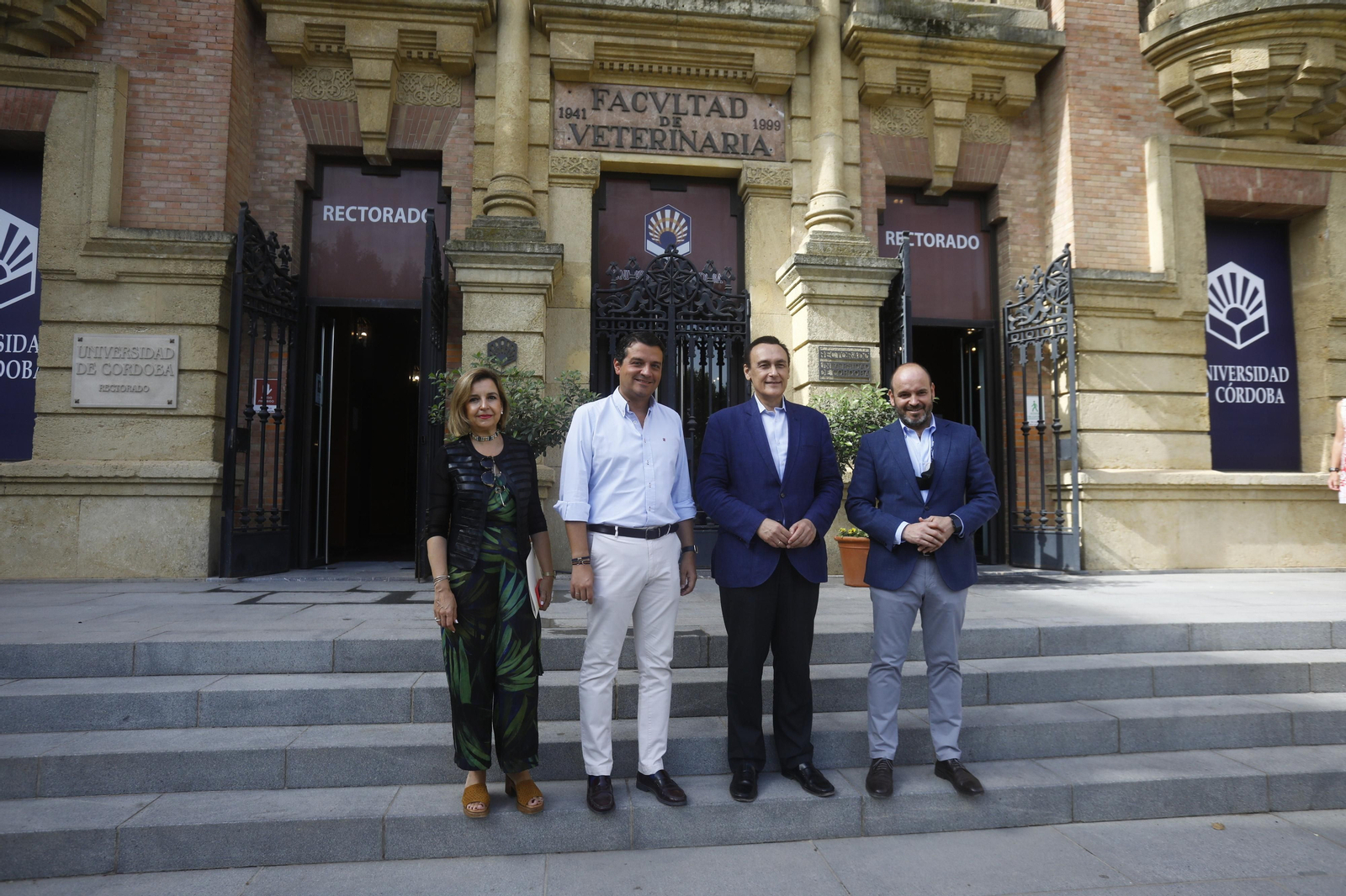 Rosario Mérida, José María Bellido, José Carlos Gómez Villamandos y Bernardo Jordano.