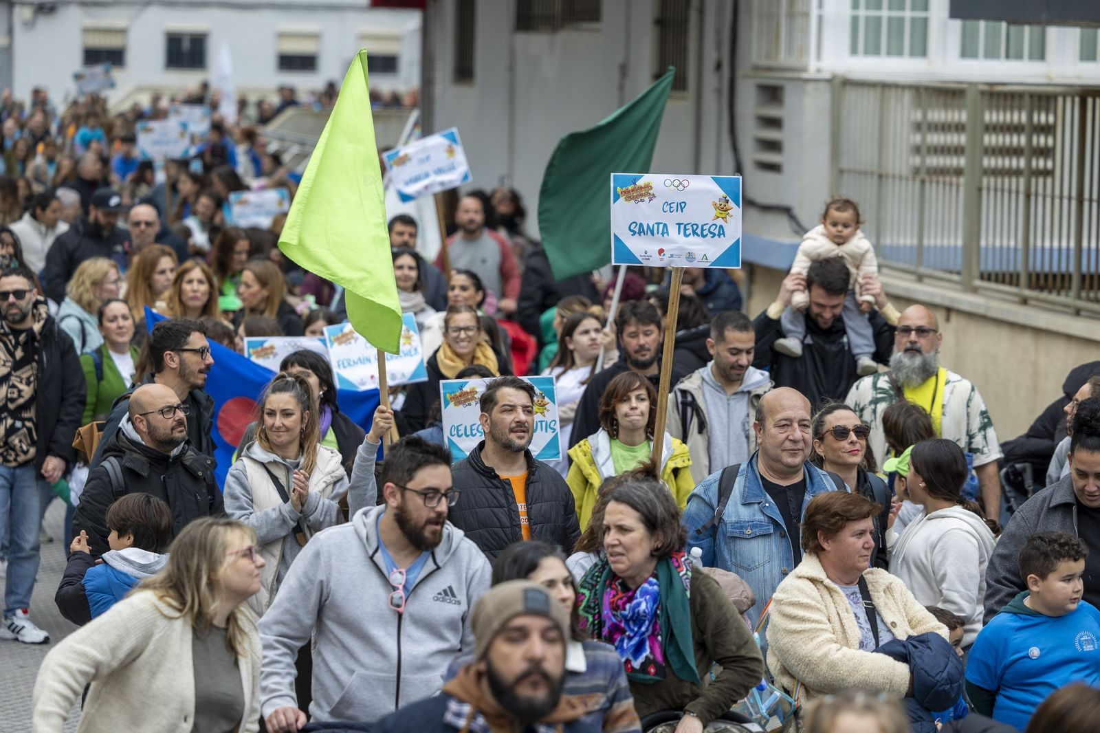Las imágenes de la inauguración de VI Olimpiadas Escolares de la Escuela Pública de Cádiz