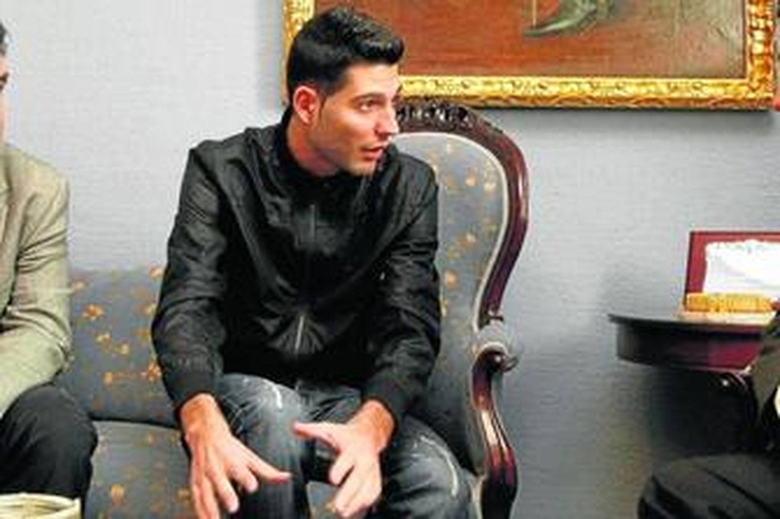 Nico García, durante la recepción oficial como pregonero del Carnaval.