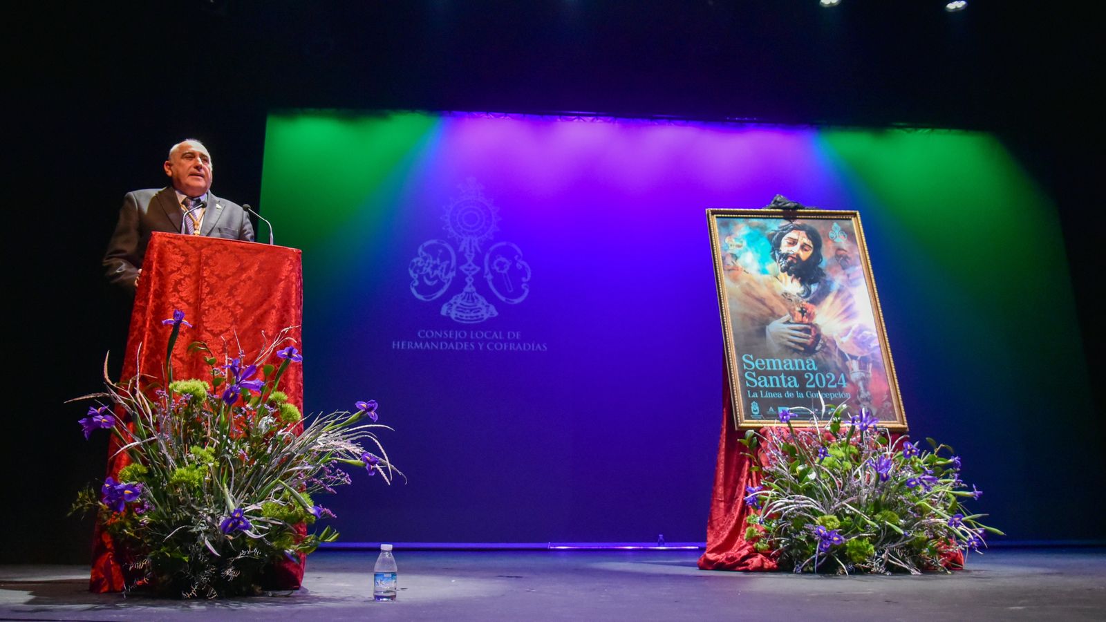 La presentación del cartel de oficial de la Semana Santa de La Línea 2024, en imágenes