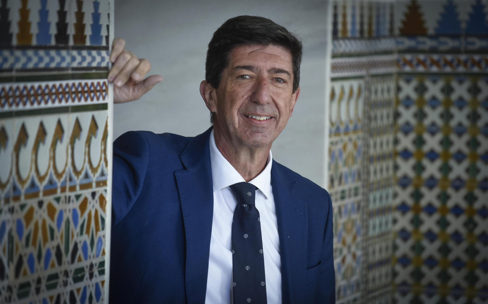 Juan Marín, en el Parlamento andaluz.