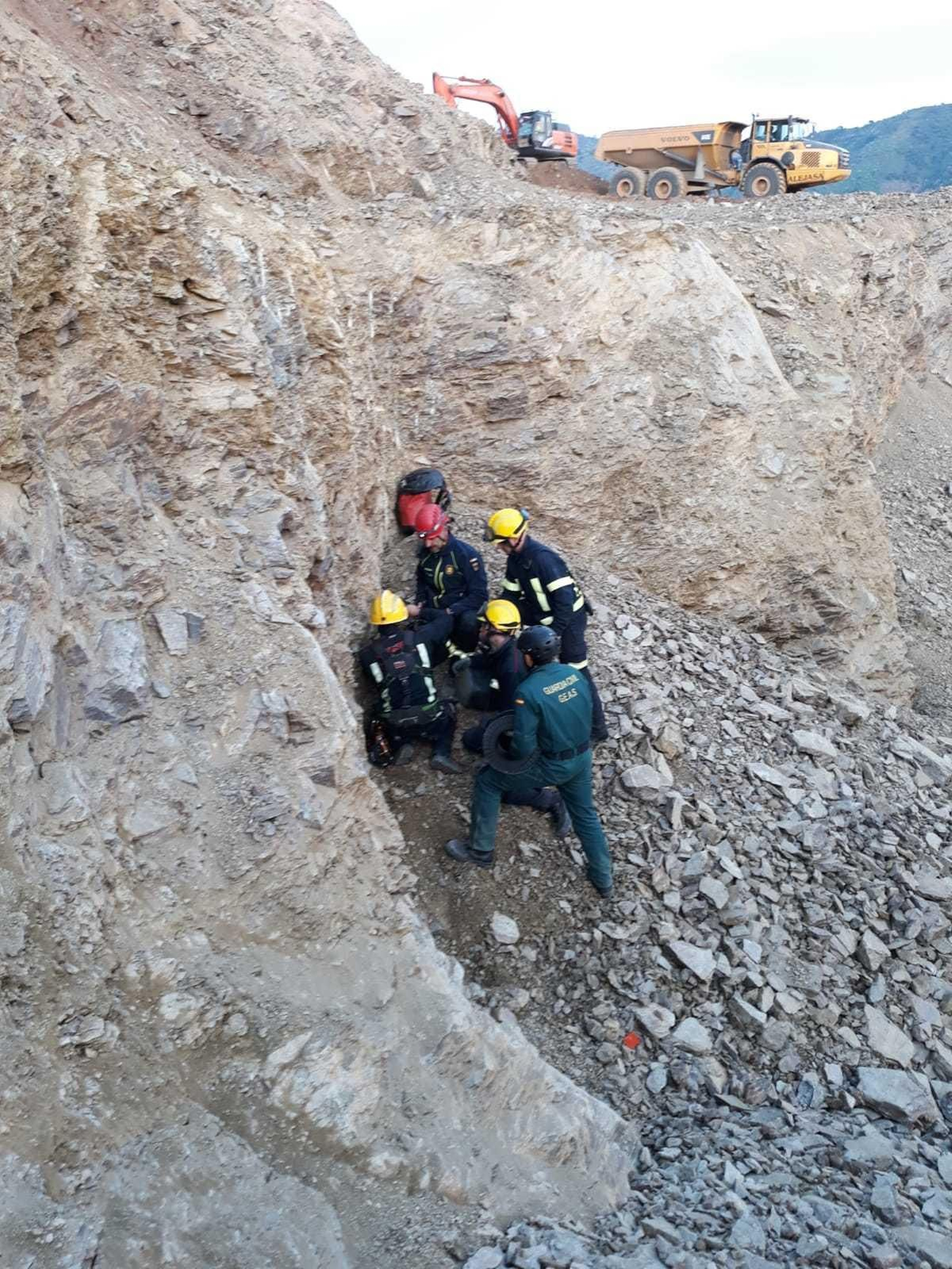 Imágenes de los trabajos para el rescate de Julen