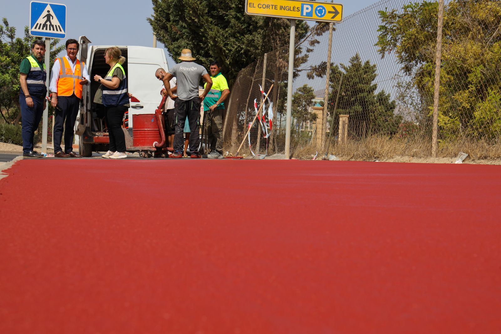 El Ejido ultima el itinerario peatonal y el carril bici del Vial Sur