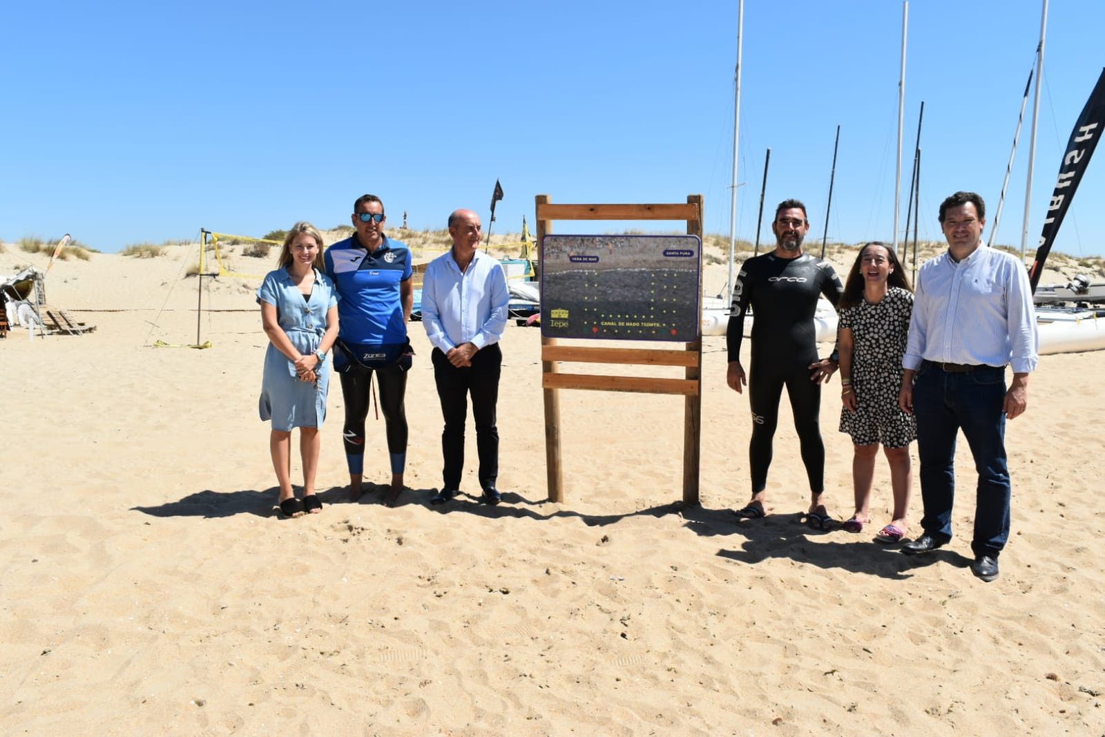 Inauguración del nuevo canal de natación.