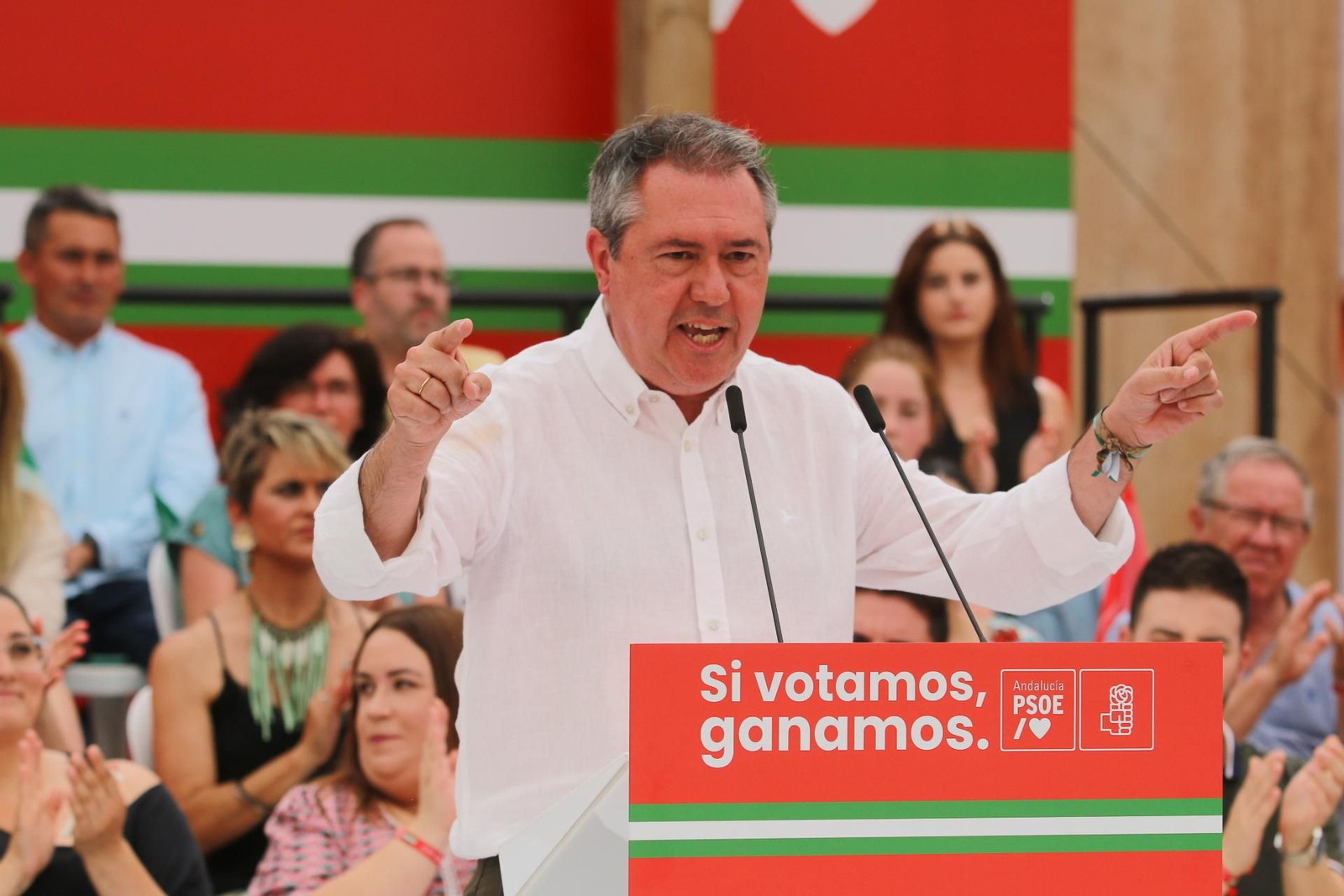Juan Espadas comienza la campaña electoral con Pedro Sánchez, en imágenes