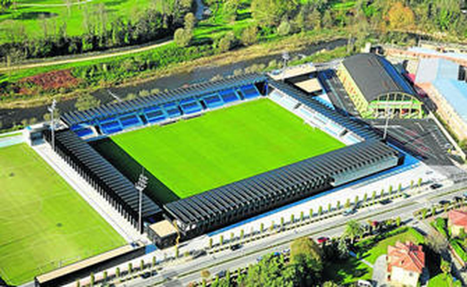 Una vista aérea del Nuevo Malecón de Torrelavega.