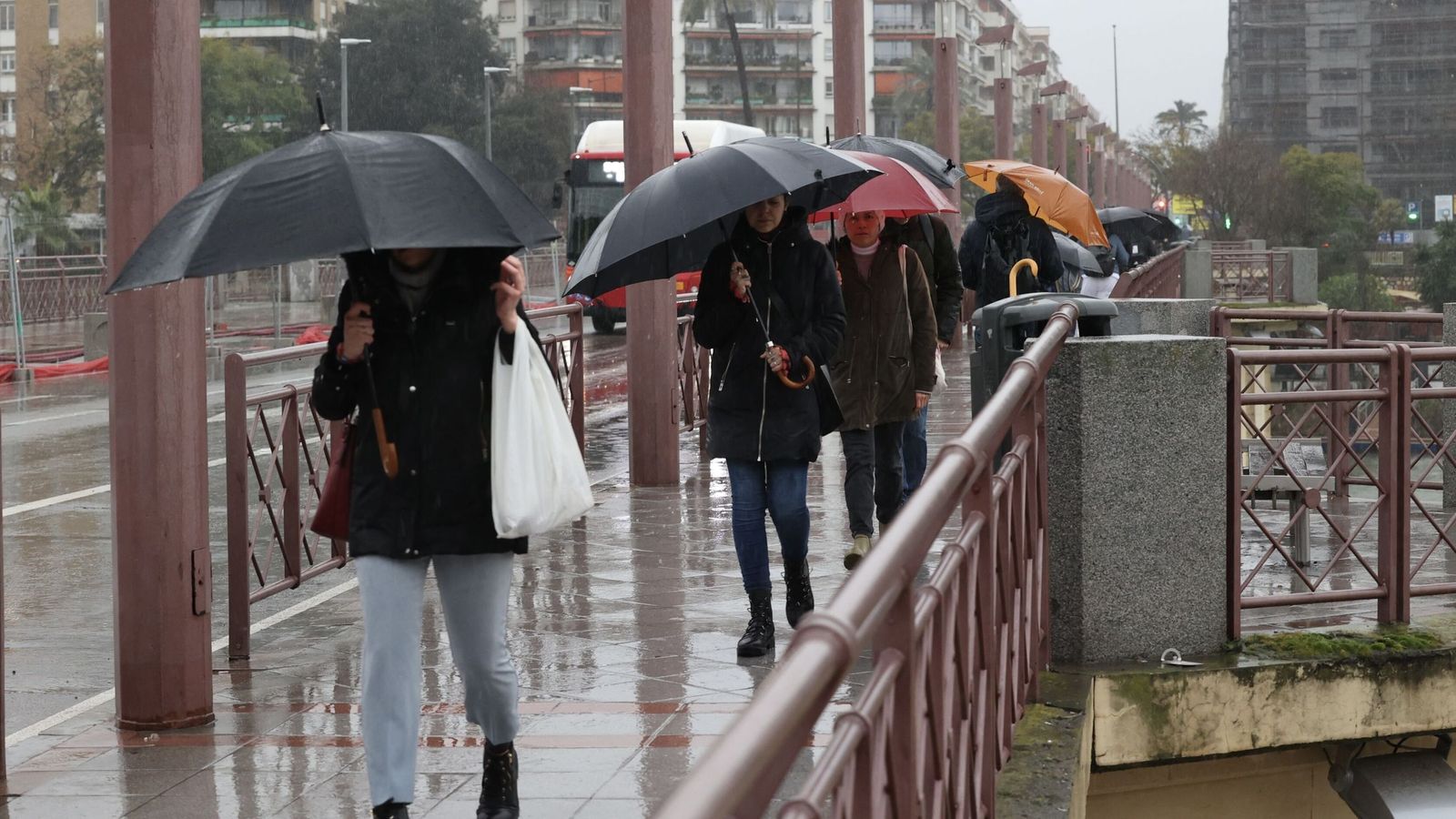 Un día de lluvia en Sevilla