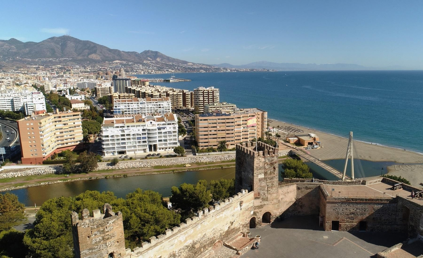 La desembocadura del río Fuengirola.