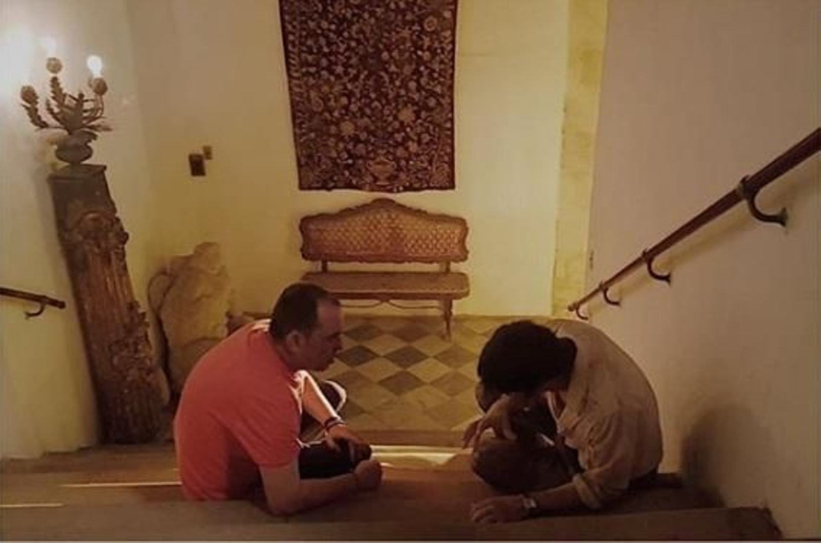 El actor Javier Rey comparte esta imagen con el director Carlos Sedes en su perfil de Instagram.