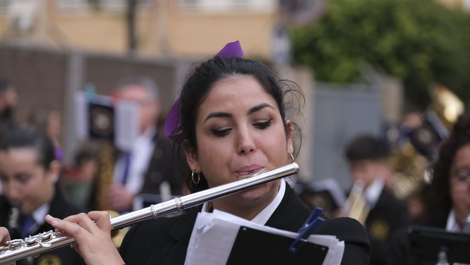 Procesión del Encuentro en Almería, en imágenes.