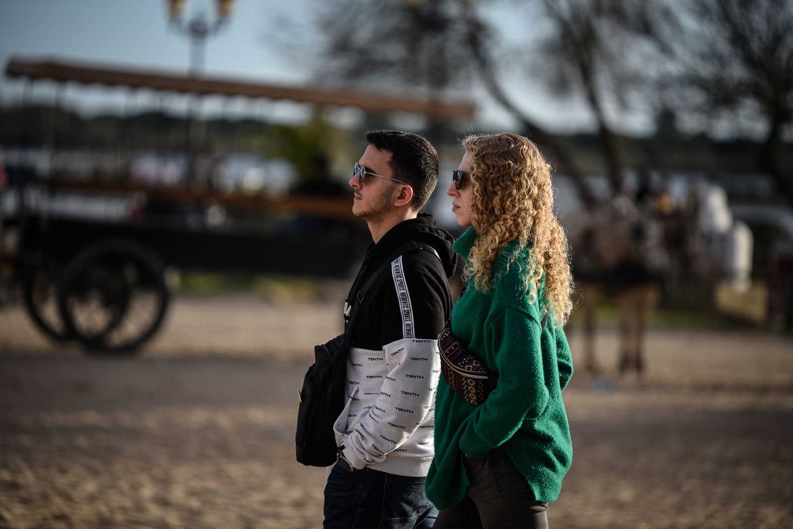 Imágenes del ambiente en la Aldea de El Rocío el domingo 26 de febrero