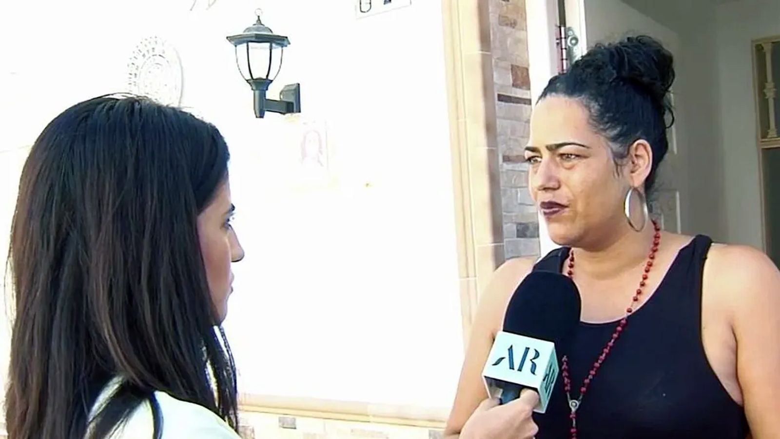 Macarena Díaz, en una entrevista con una cadena de televisión.