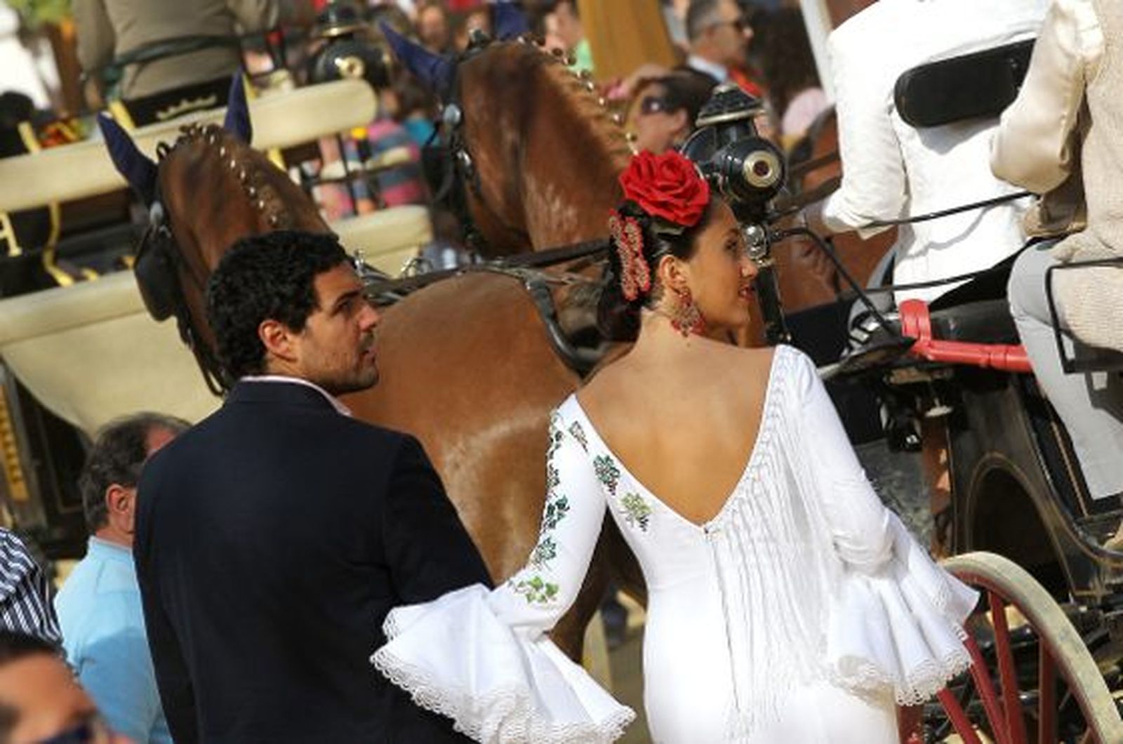 Una pareja derrocha estilo tras un enganche.

Foto: M.A. González
