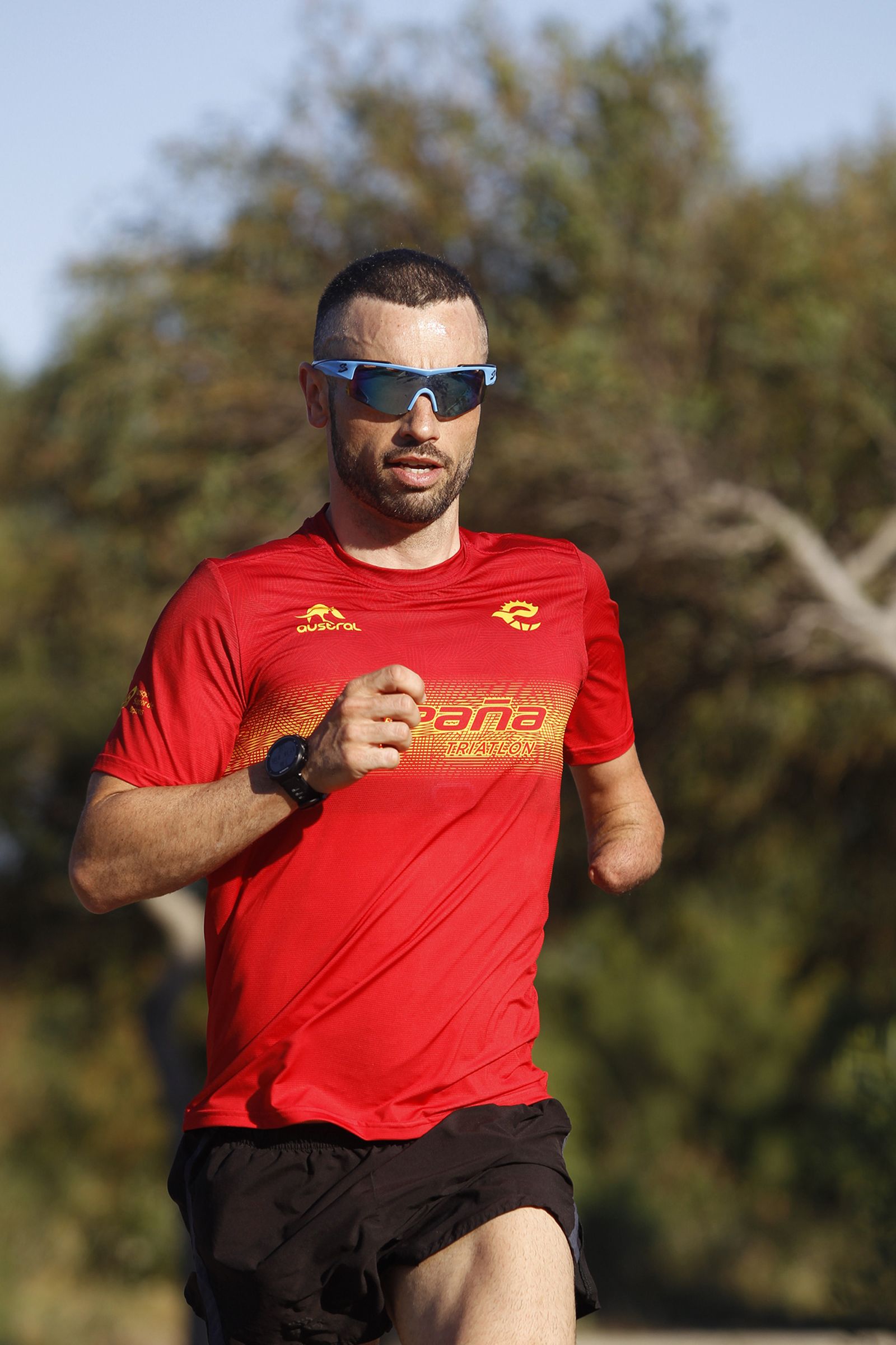 Galería gráfica entrenamiento paratriatleta Jairo Ruiz. Almería