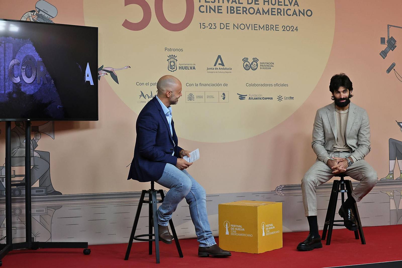 Imágenes de Rubén Cortada en el Festival de Cine Iberoamericano de Huelva