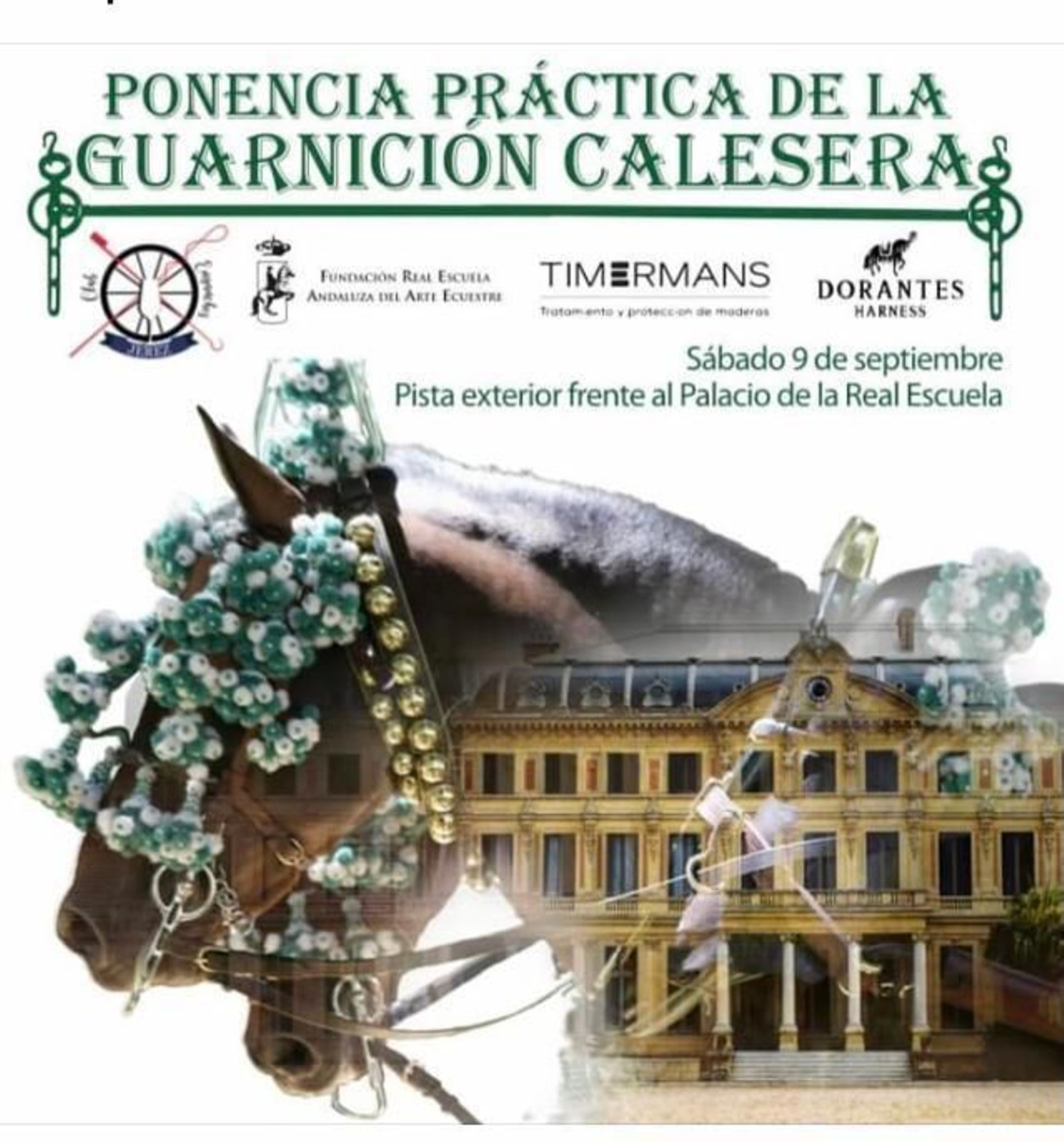 Detalle del cartel anunciador del encuentro de caleseras. Detalle del cartel anunciador del encuentro de caleseras.