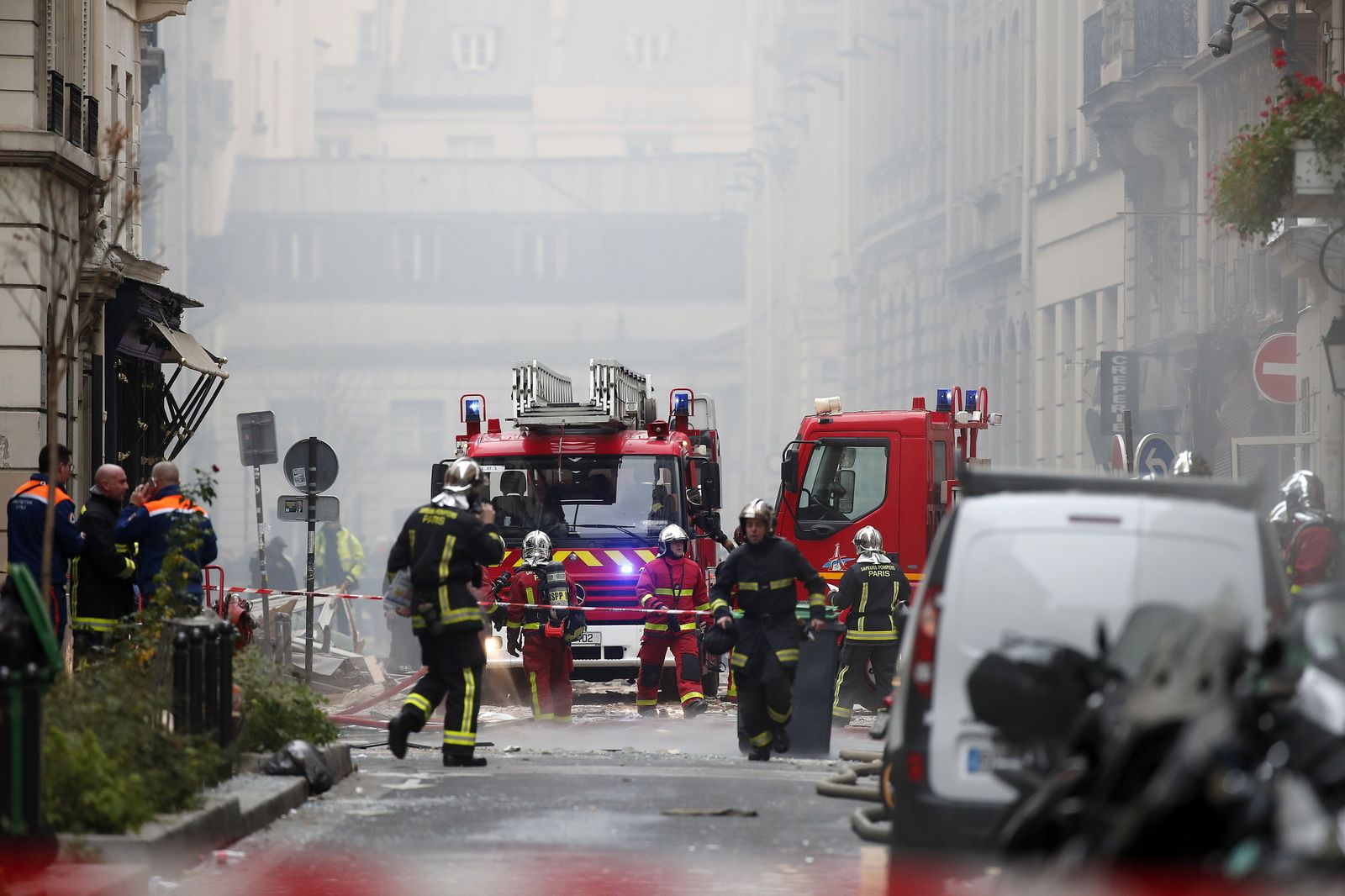 Las imágenes de la explosión de gas en París