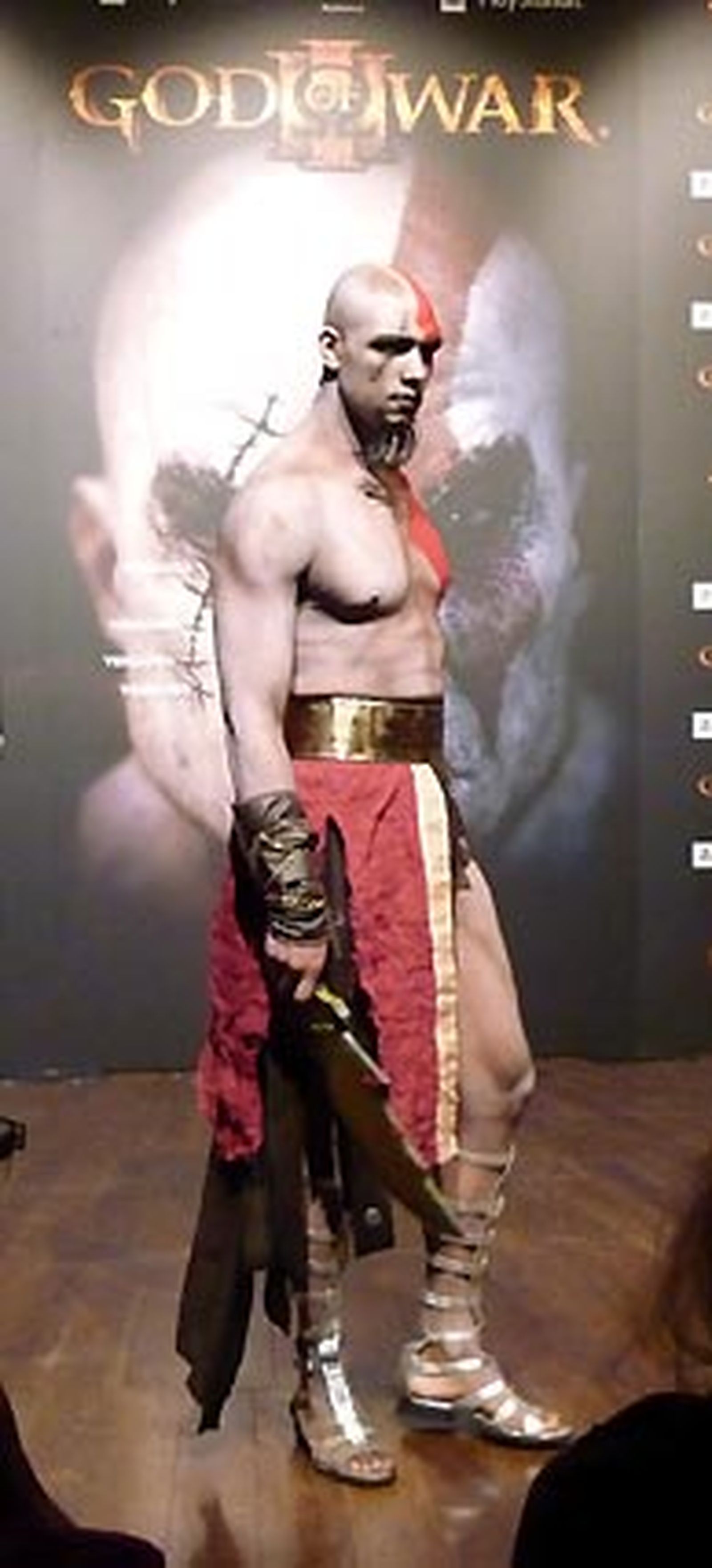 Un momento de la presentación de 'God of War III' en Madrid. / S. Caballero