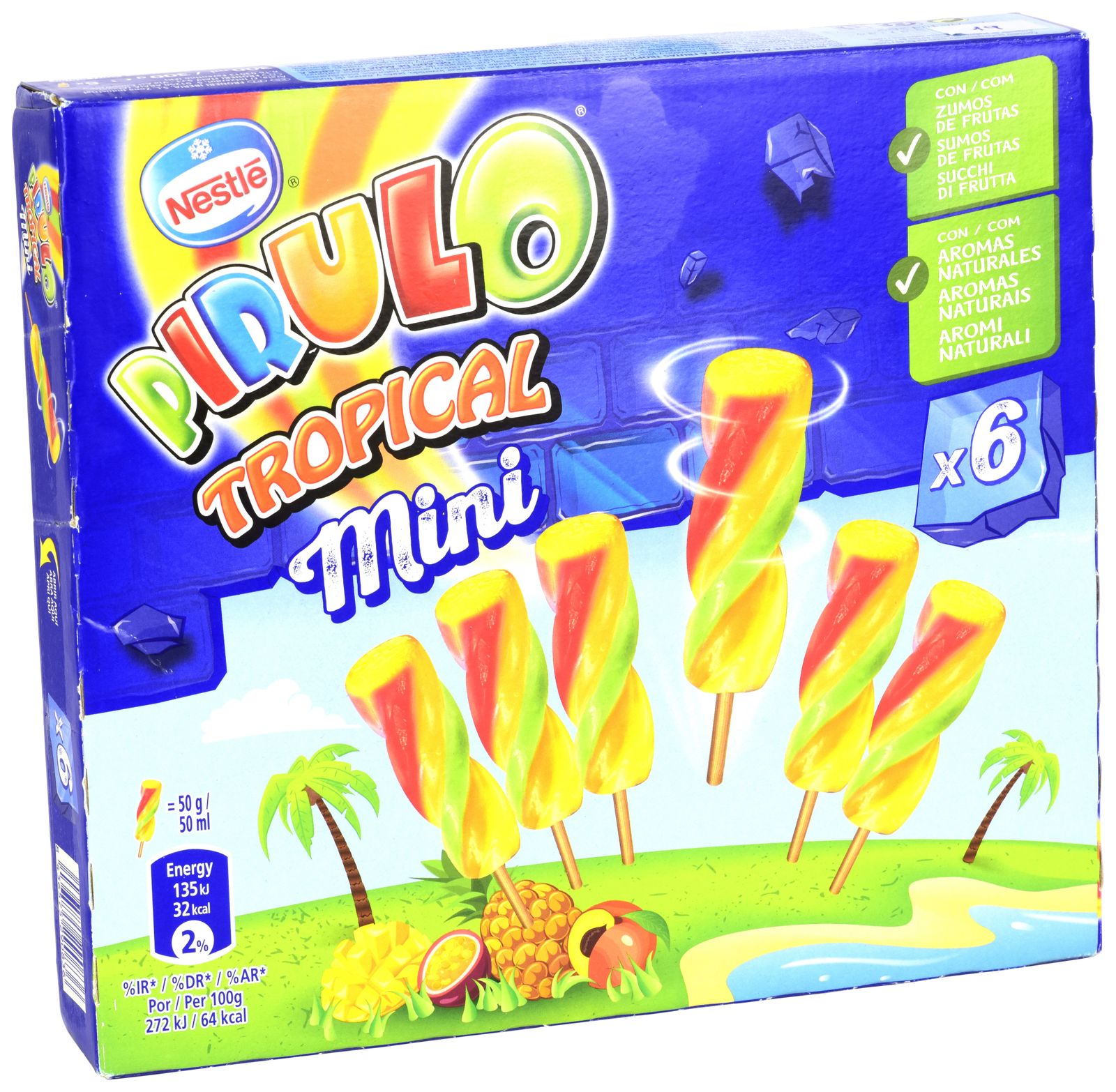 Caja de helados Pirulo Tropical Mini