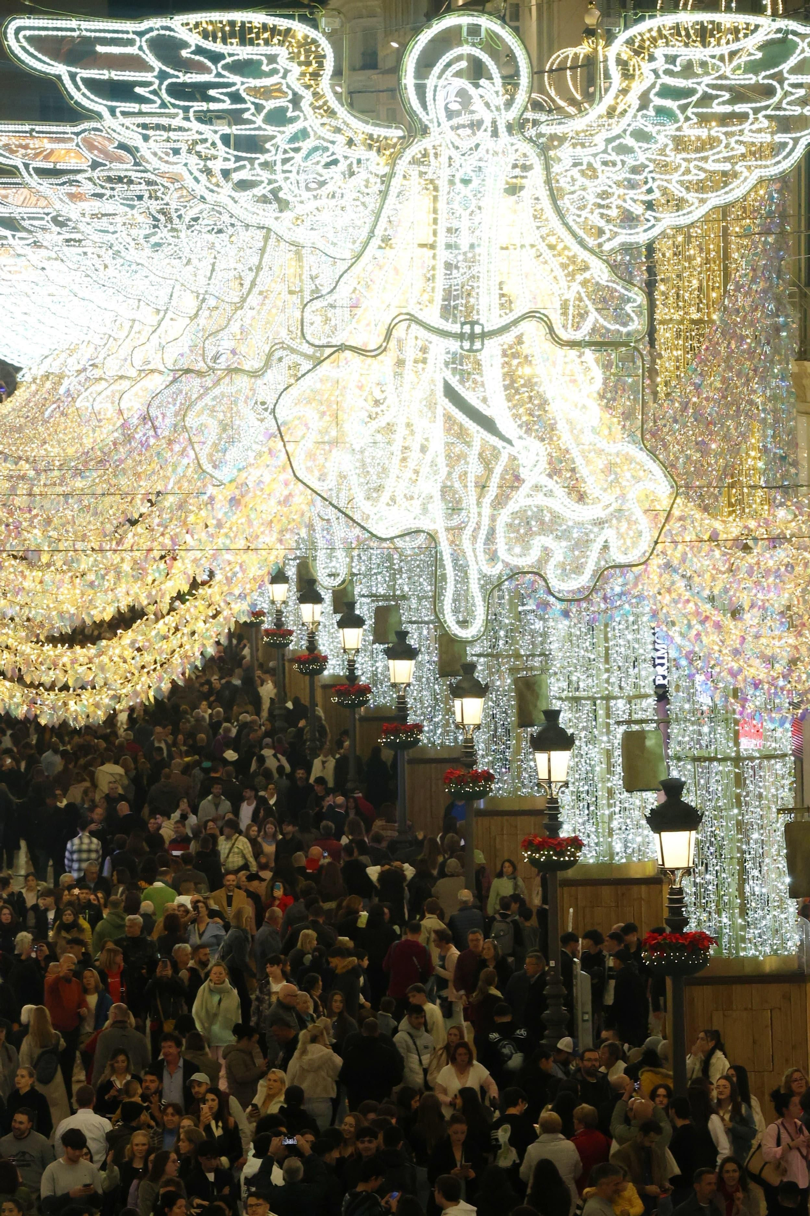 El alumbrado de Navidad en Málaga, en fotos
