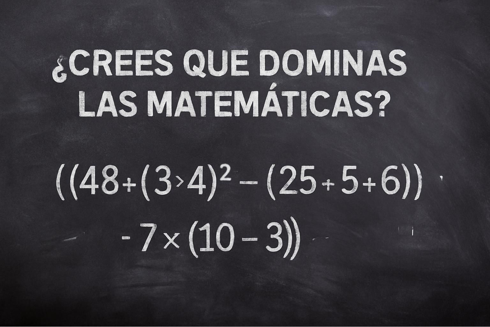 El reto matemático del día