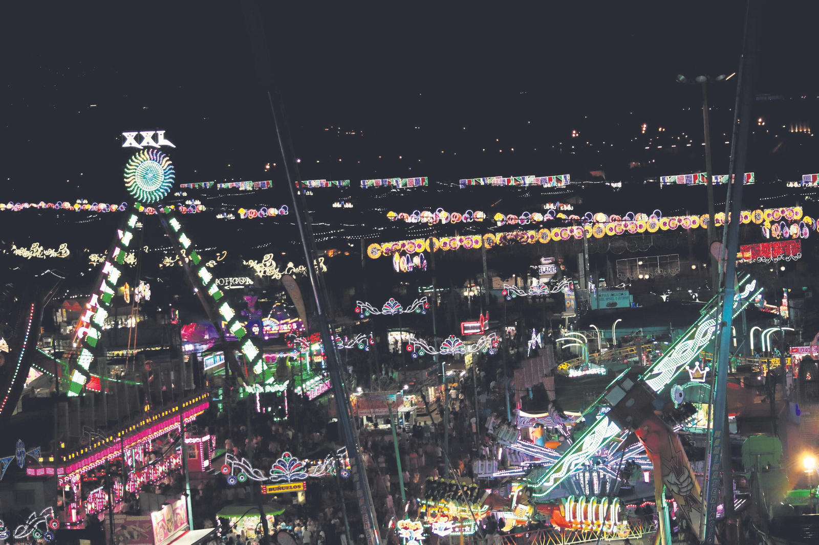 Vista general de la Feria de Málaga.