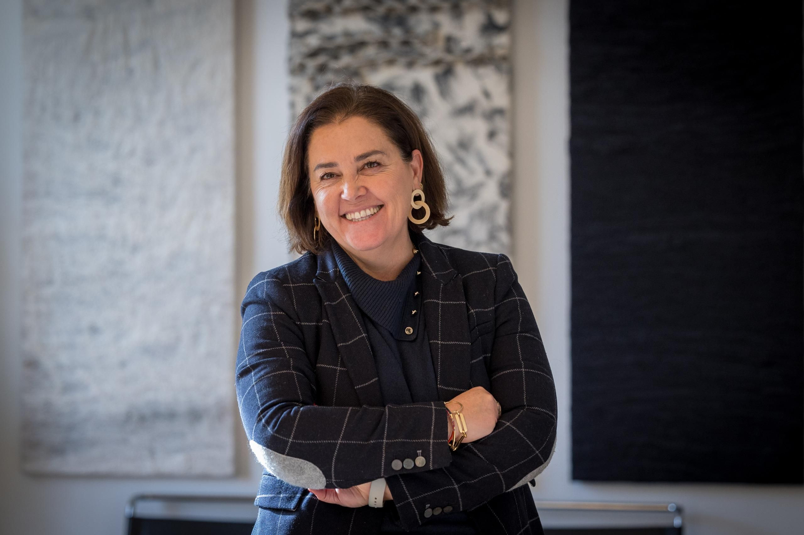 Paula Vilches, decana del Colegio Oficial de Arquitectos de Cádiz, en la sede colegial