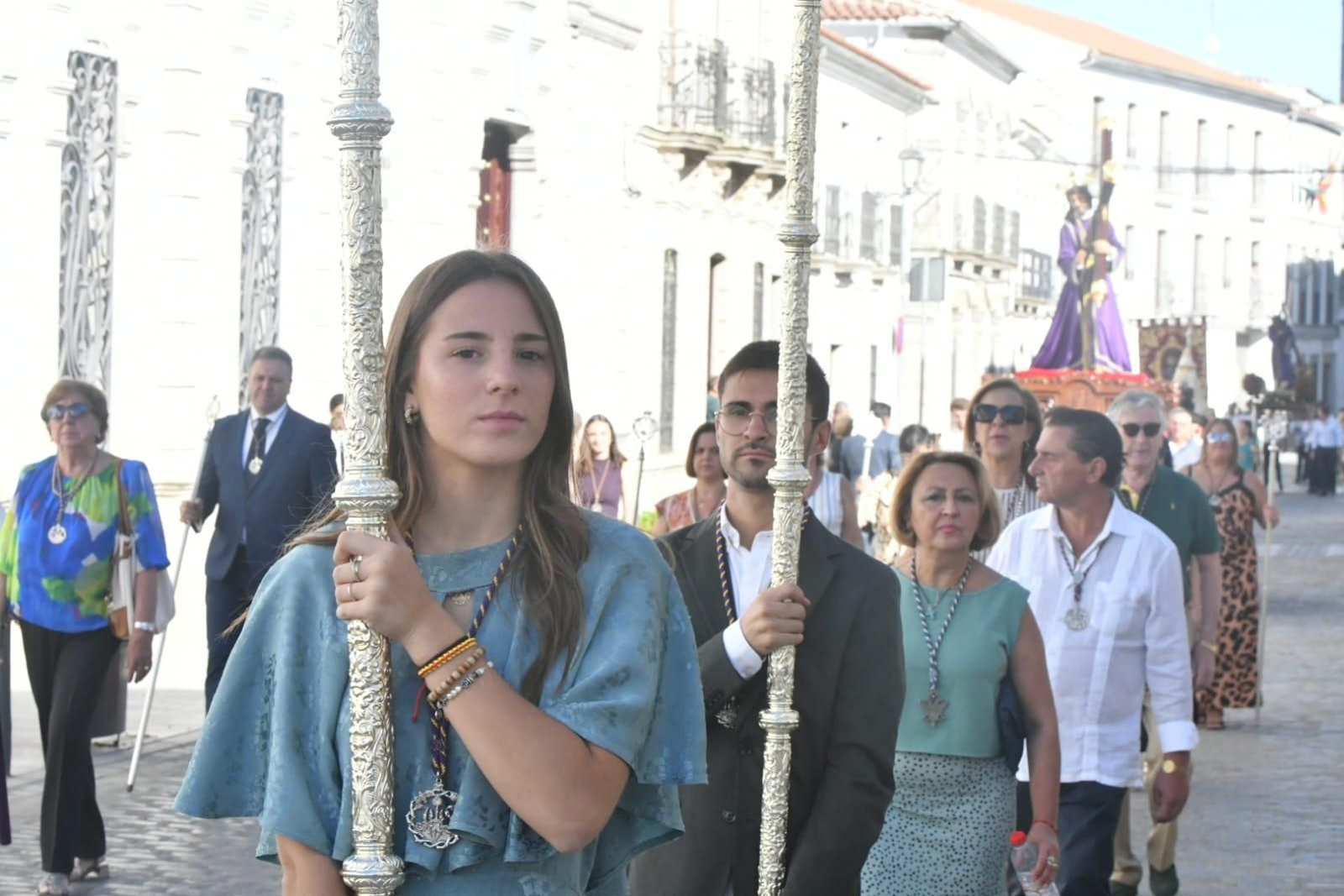 Procesión extraordinaria en Villanueva de Córdoba por la coronación de la Virgen de Luna